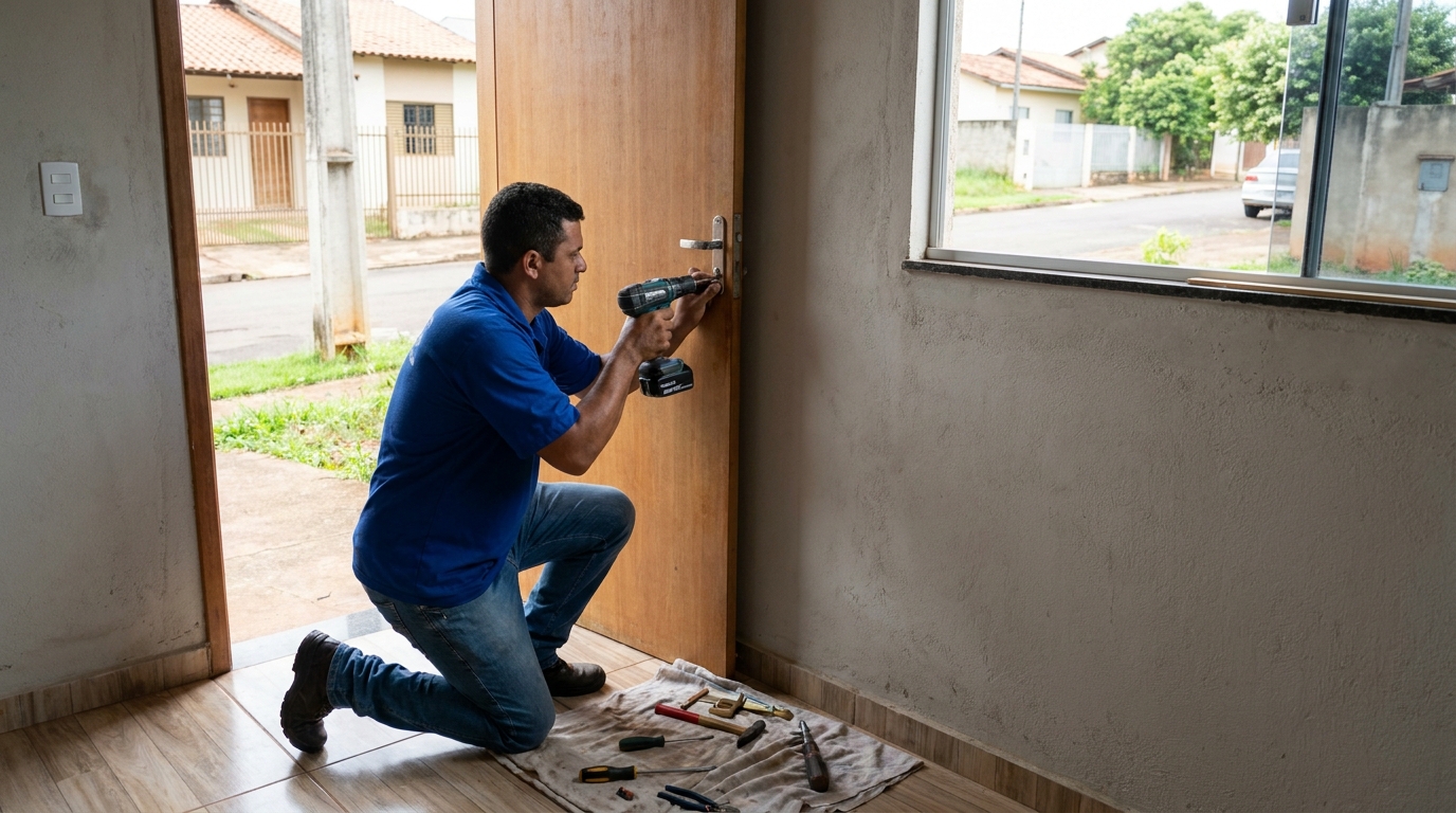 Instalação de Fechadura Residencial profissional em Joinville‑SC